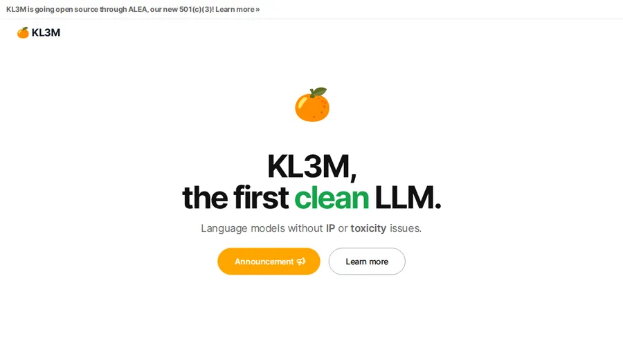 273 Ventures donates KL3M, the Kelvin Legal DataPack, and supporting tools to the newly founded ALEA Institute, a 501(c)(3) nonprofit advancing open-source legal AI.